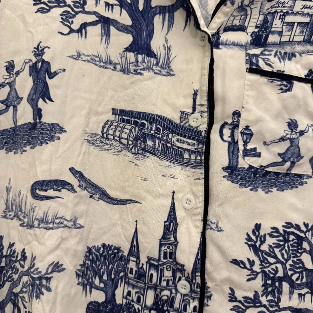 New Orleans Toile Sleep Shirt - Picture 7 of 11
